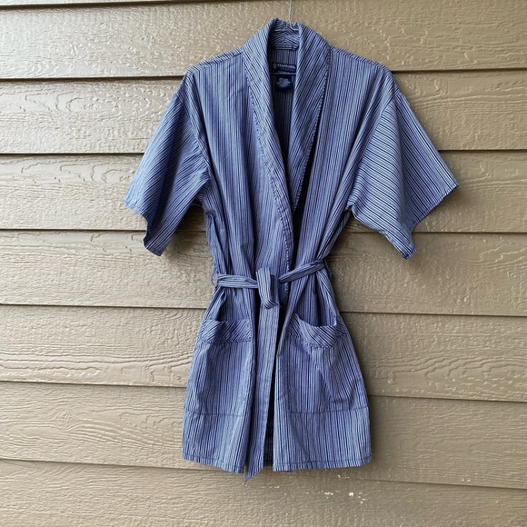 Stafford Other Mens Stafford Summer Cotton Robe With Belt Vertical